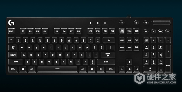 罗技键盘键位图高清图片