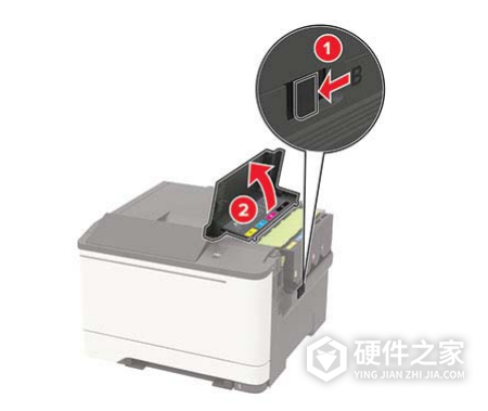 奔图cp2506dn plus硒鼓怎么拿出