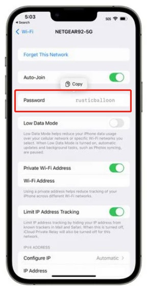 ios16怎么分享wifi网络密码