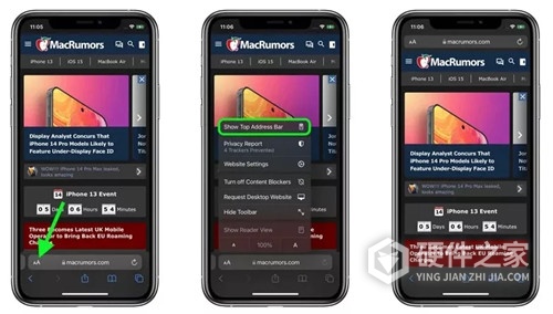 如何在 iOS 15 中将 Safari 浏览器切换回原始设计