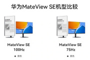 “华为 MateView SE高刷版”和普通版区别