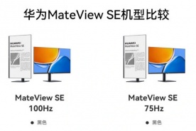 “华为 MateView SE高刷版”和普通版区别