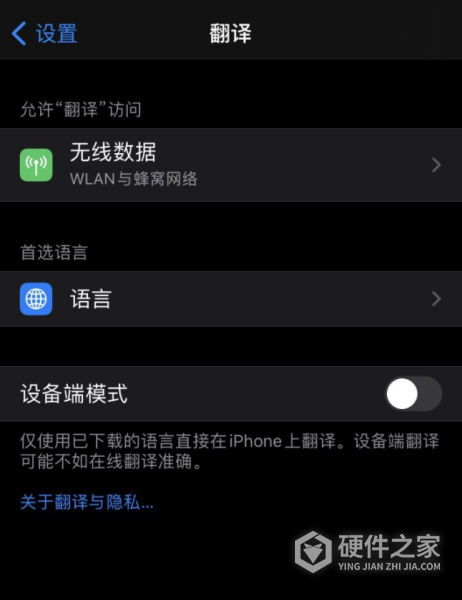 iPhone 自带的“翻译”应用无法正常使用怎么办