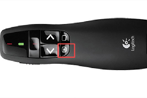 罗技r400激光笔怎么播放