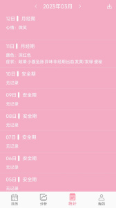 女生例假记录