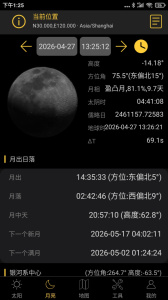 日出日落月相