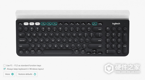 罗技k780键盘如何切换到简体中文