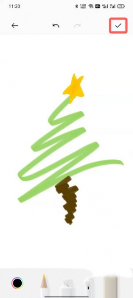 oppo备忘录怎么画圣诞树