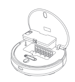 米家扫拖一体机器人水箱在哪
