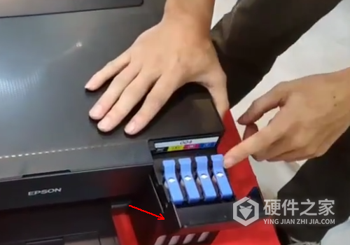 爱普生l310怎么充墨