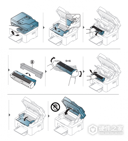 惠普136a打印机怎么换墨盒