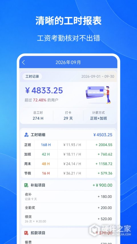 工时记录app