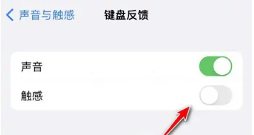 ios16键盘反馈触感关闭方法