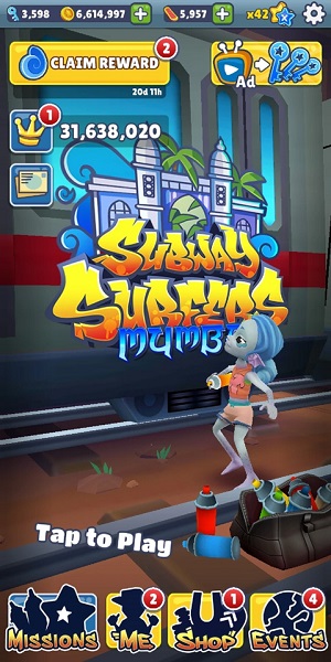 地铁跑酷孟买版