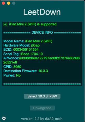 LeetDown(iOS降级工具)