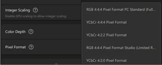 AMD显卡怎么设置像素格式?