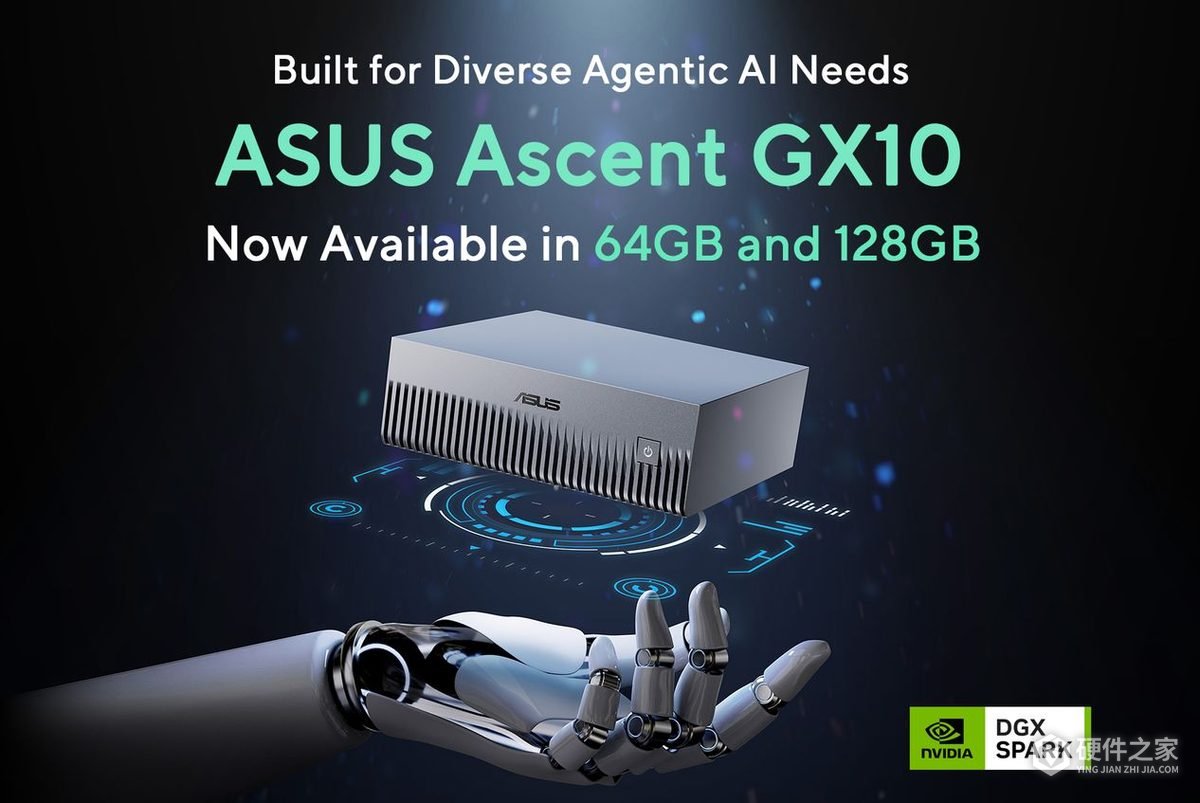 华硕Ascent GX10增加64GB版本,支持双机组网
