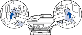 兄弟DCP-L2550DW后部卡纸怎么处理?